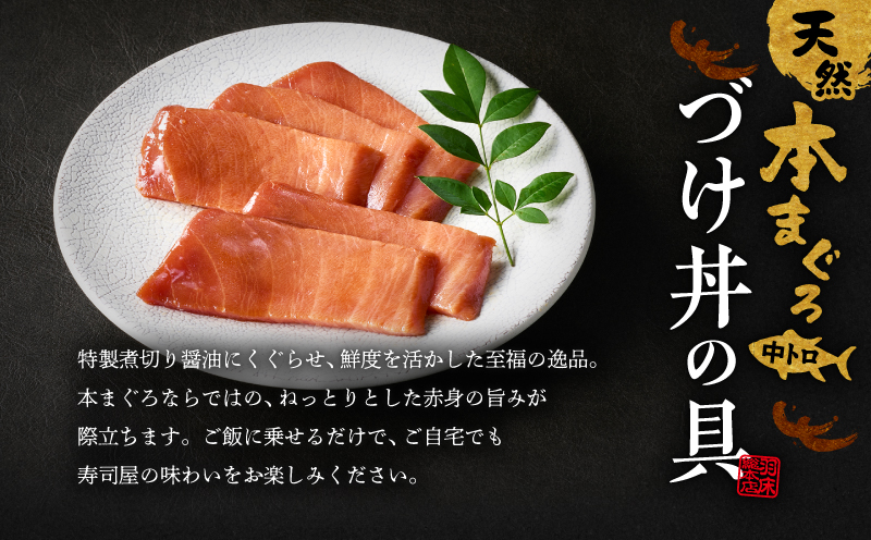 天然本まぐろ中とろづけ丼　2袋詰合せ