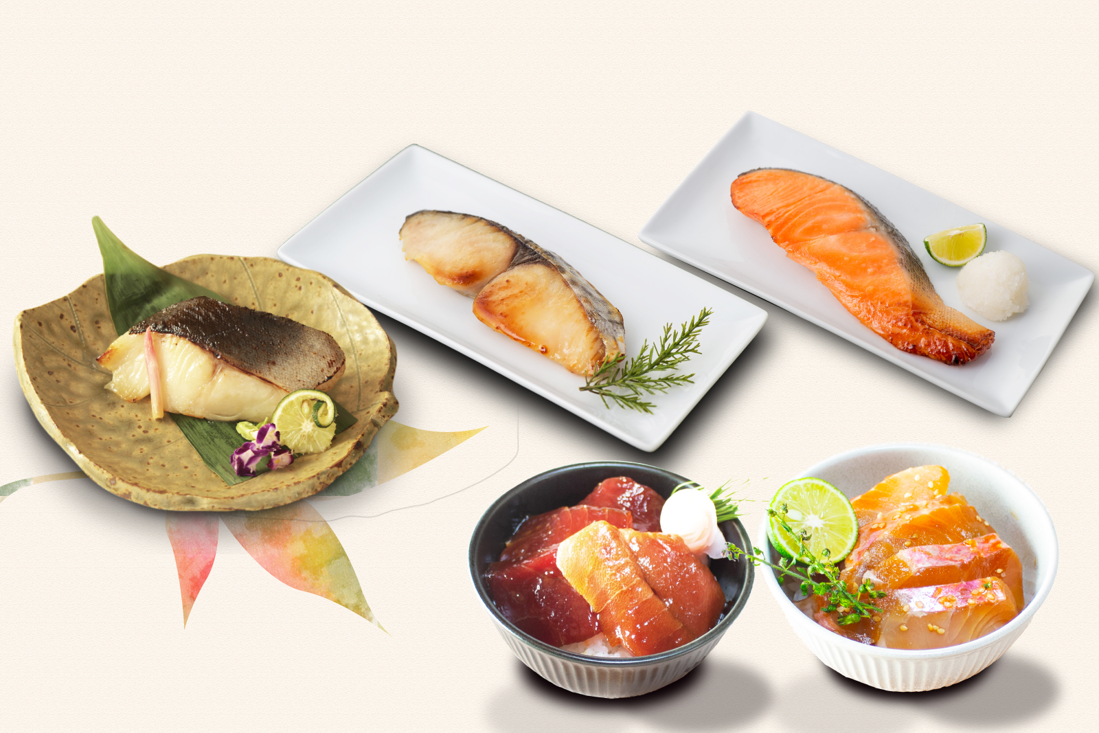 【敬老の日限定】焼魚とづけ丼の具詰合せ<br>　『りんどう（送料込み）』
